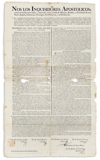 Subastan documentos históricos de México en Nueva York