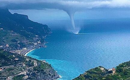 VIDEO: Enorme tromba marina sorprenda a cientos de habitantes en la costa italiana