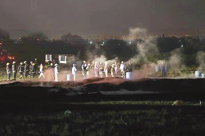 Ardua tarea: identificar cuerpos calcinados