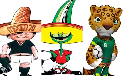 Juanito, Pique y Zayu, las mascotas que ha tenido México en los Mundiales