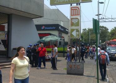 Reabren metro Zapata tras fuga de gas