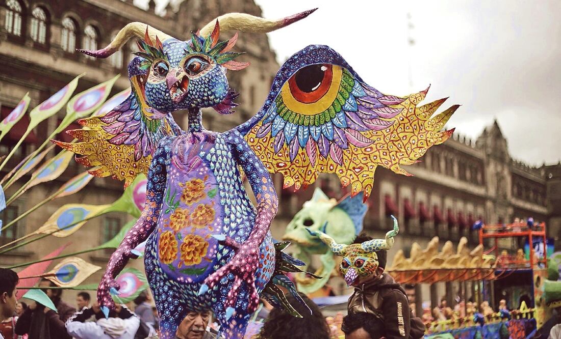 El desfile anual de Alebrijes Monumentales saldrá del Zócalo / Foto: Archivo El Universal