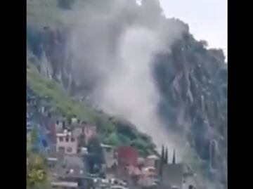 Ecatepec: registran deslave del Cerro Gordo por lluvias; siguen las inundaciones