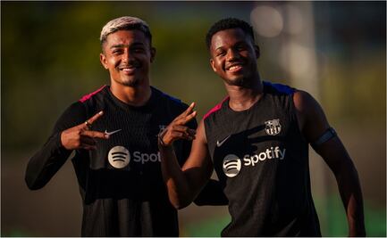 El mexicano Julián Araujo ya entrena con el Barcelona