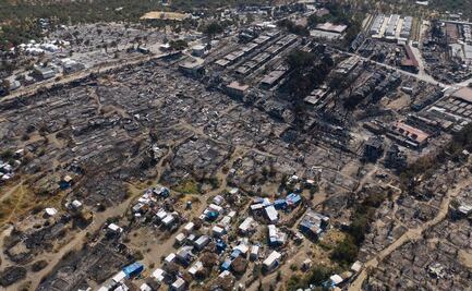 Policía de Grecia detiene a cinco migrantes por el incendio del campo de Moria