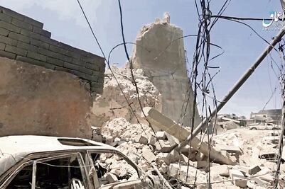 Califican de “crimen de guerra” destrucción de mezquita en Irak