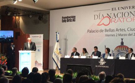 Discurso del Licenciado Juan Francisco Ealy Lanz Duret en el Día Nacional de la Oratoria