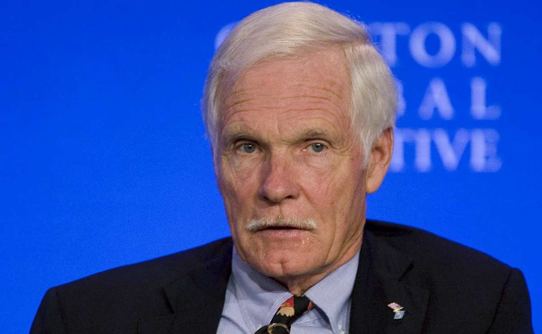 Fotografía de archivo del 23 de septiembre de 2009 que muestra al empresario estadounidense Ted Turner, fundador de CNN, participando en el segundo día de la Quinta Reunión Anual de la Iniciativa Global Clinton en Nueva York (EU). Turner falleció este miércoles a los 87 años, informó la propia cadena. Foto: EFE
