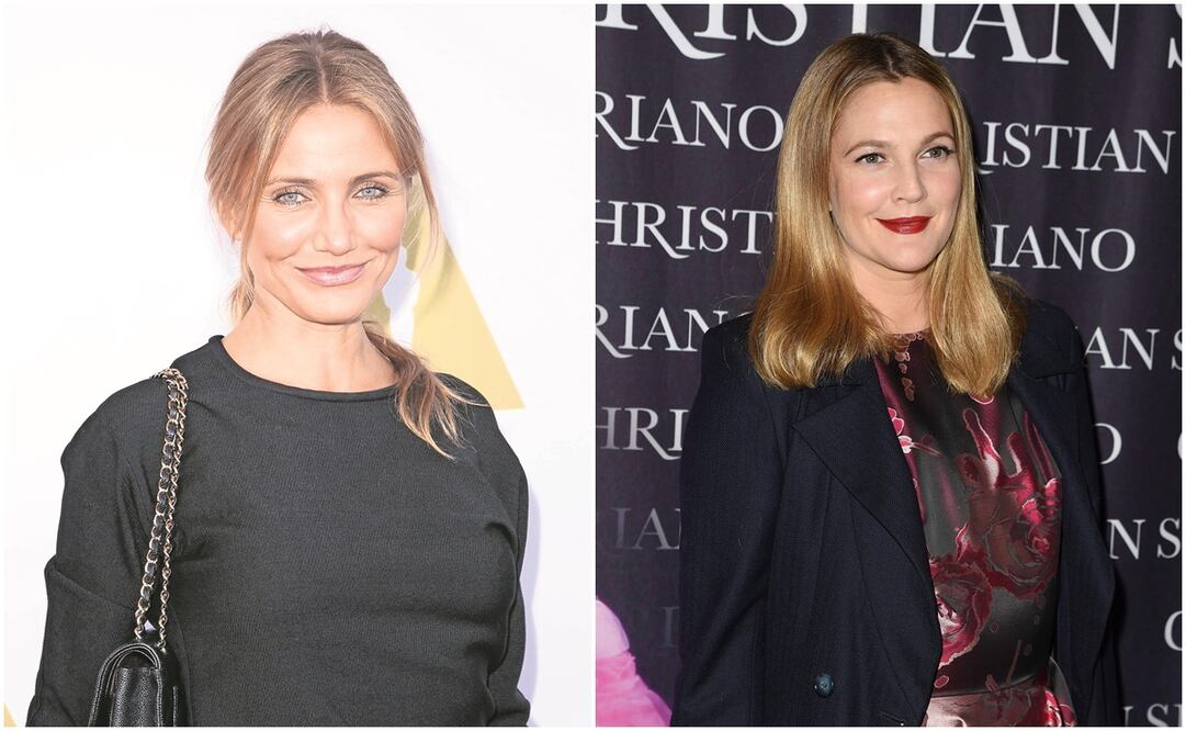 Cameron Diaz y Drew Barrymore. Fotos: Archivo y AFP
