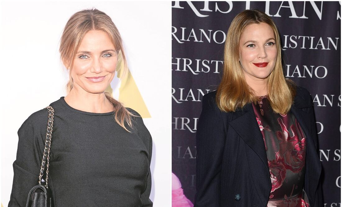 Cameron Diaz y Drew Barrymore. Fotos: Archivo y AFP