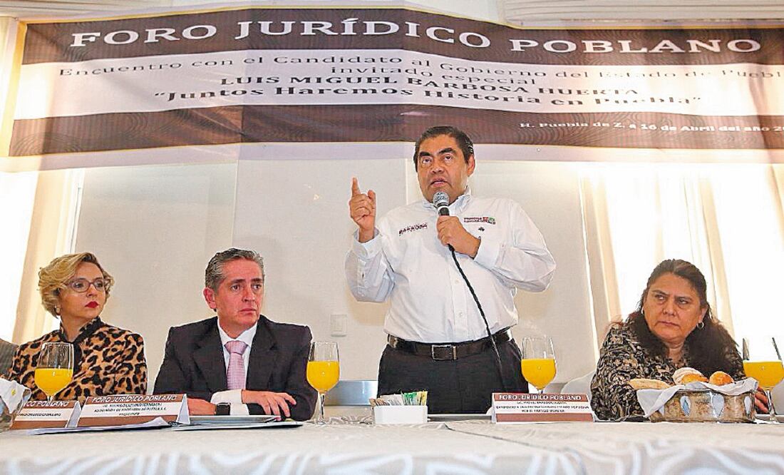 Miguel Barbosa, candidato a la gubernatura por Juntos Haremos Historia, dijo que la corrupción en el Poder Judicial es responsabilidad de todos. / TOMADA DE FACEBOOK