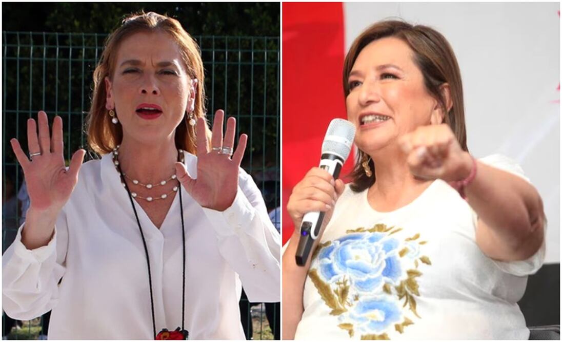 Beatriz Gutiérrez Müller y Xóchitl Gálvez. Foto: especial