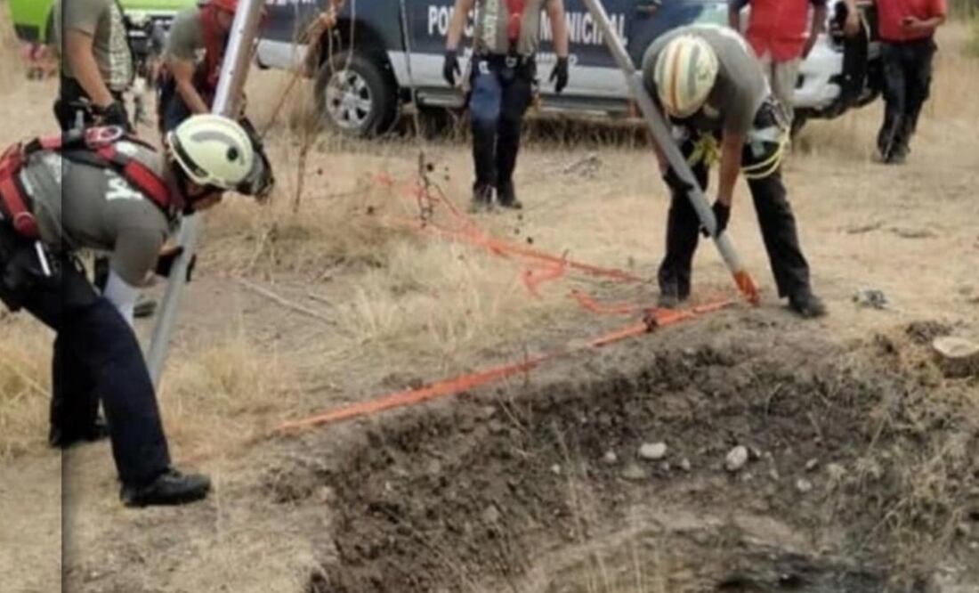 Fosa clandestina encontrada en Nicolás Romero. Foto: Especial