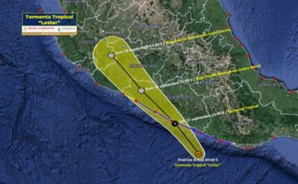 EN VIVO. Este sábado, tormenta tropical "Lester" tocará tierra en costas de Guerrero 
