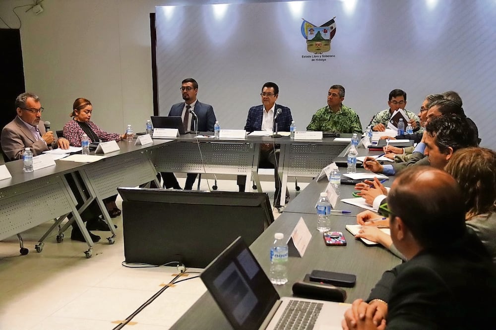 El gobierno de Hidalgo presentó un plan de seguridad junto con el Instituto Estatal Electoral. Foto: Especial