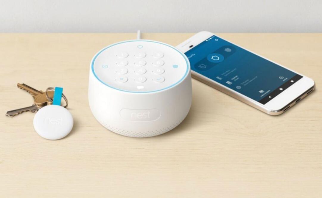 El dispositivo Nest Secure controla los sensores de alarma del hogar