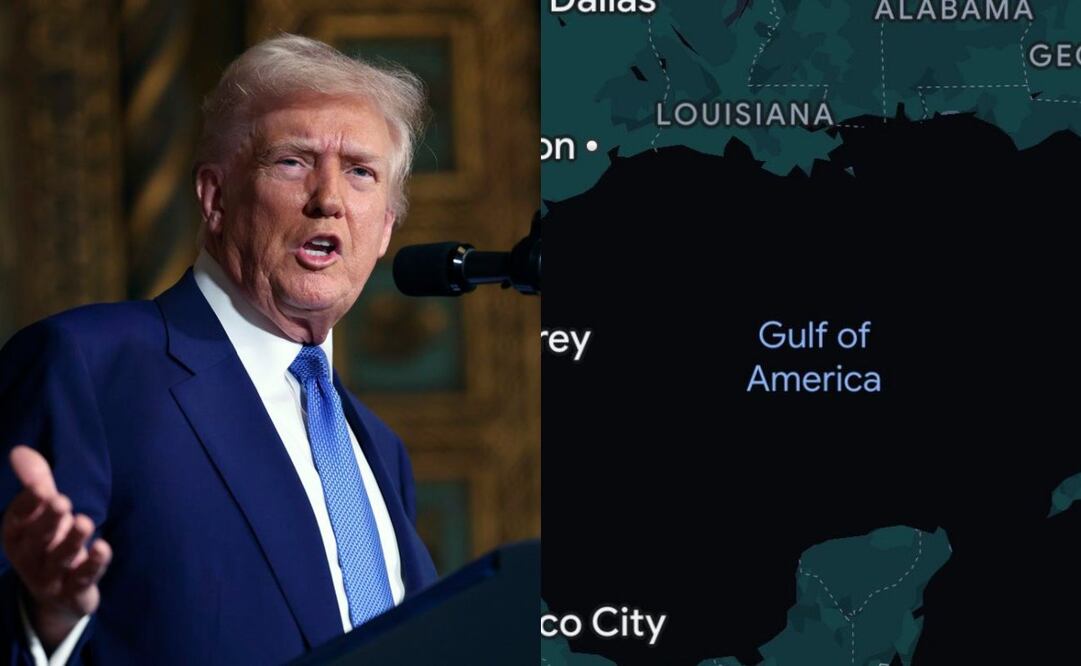 Donald Trump firmó una orden ejecutiva en la que obligaba a renombrar al "Golfo de México" como "Golfo de América" en cualquier referencia, mapa y documento federal. Foto: Especial