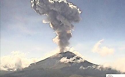 Registra Popocatépetl emisión de gases y ceniza durante dos horas