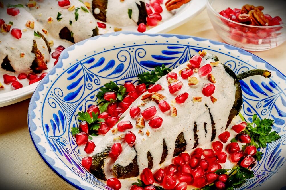 El chile en nogada es una representación de los colores de la bandera del Ejército Trigarante. (Foto: Istock)