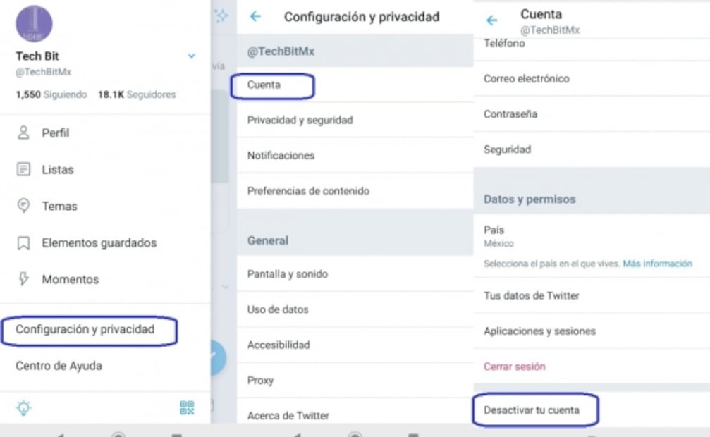 Cómo eliminar tu cuenta de Twitter