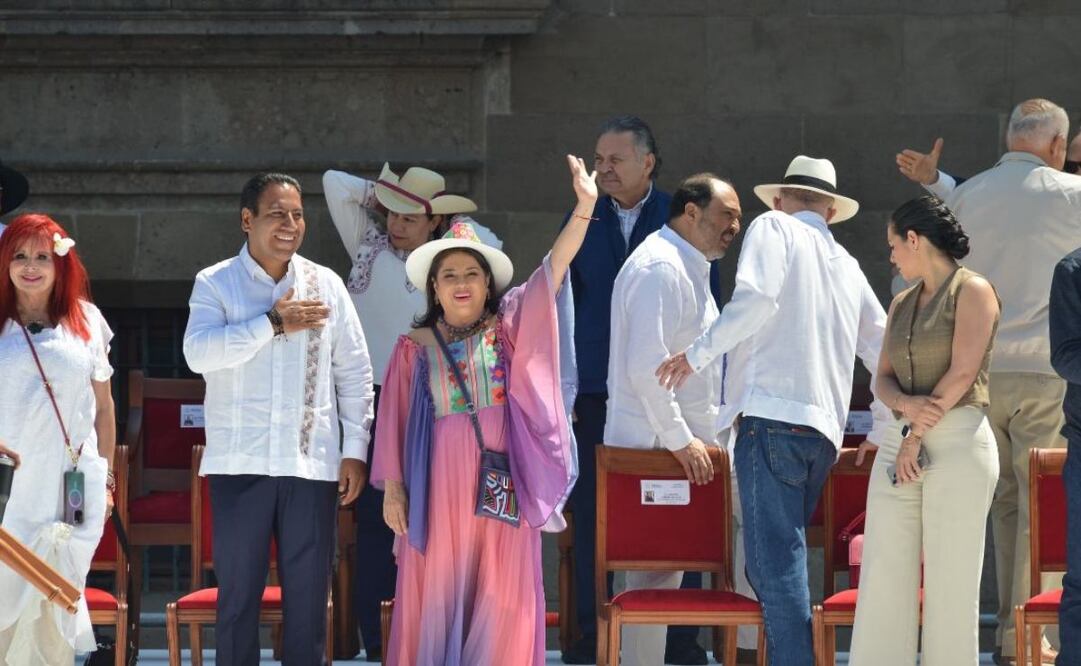 “Tenemos mucha Presidenta”, dice Clara Brugada tras asistir a la asamblea informativa del Zócalo; confirman presencia de más de 350 mil personas. Foto: Especial