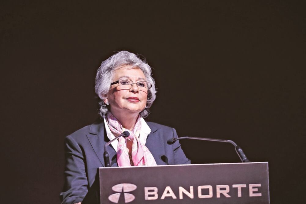 Olga Sánchez Cordero, próxima secretaria de Gobernación, aseveró que “despenalización no es legalización”, durante el Foro Banorte 2018 (JUAN CARLOS REYES. EL UNIVERSAL)