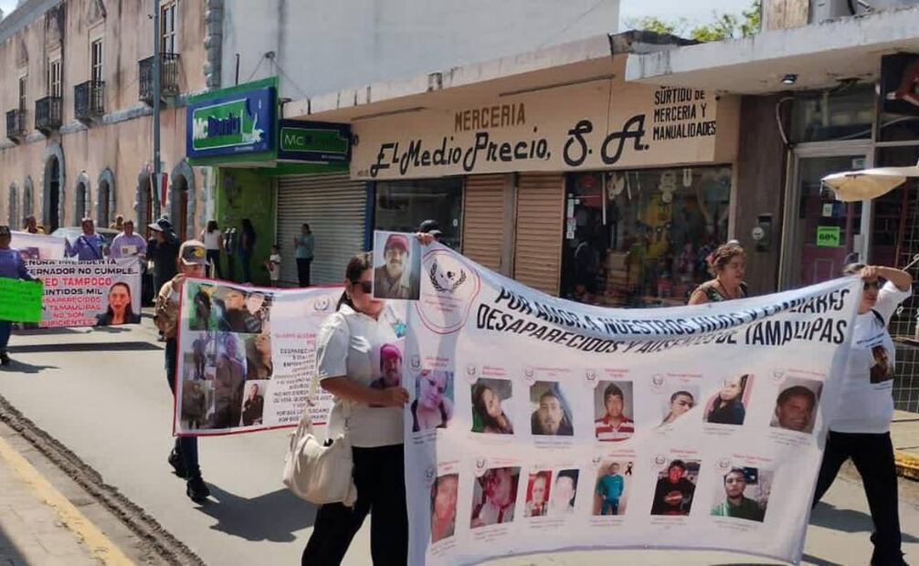 Marcha de madres buscadoras en Tamaulipas / Foto: Especial