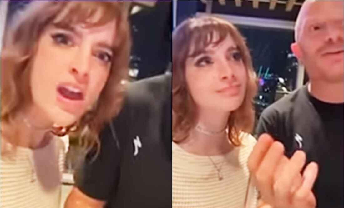 Imelda Garza y Facundo, juntos en el boliche.
Fotos: YouTube / Especial