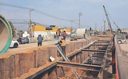 Este fin de semana prevén que esté listo el Colector Chalco