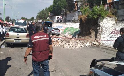 Barda cae en Ecatepec; hay un muerto y dos heridos