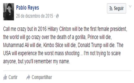 El supuesto post de Facebook que predijo el futuro