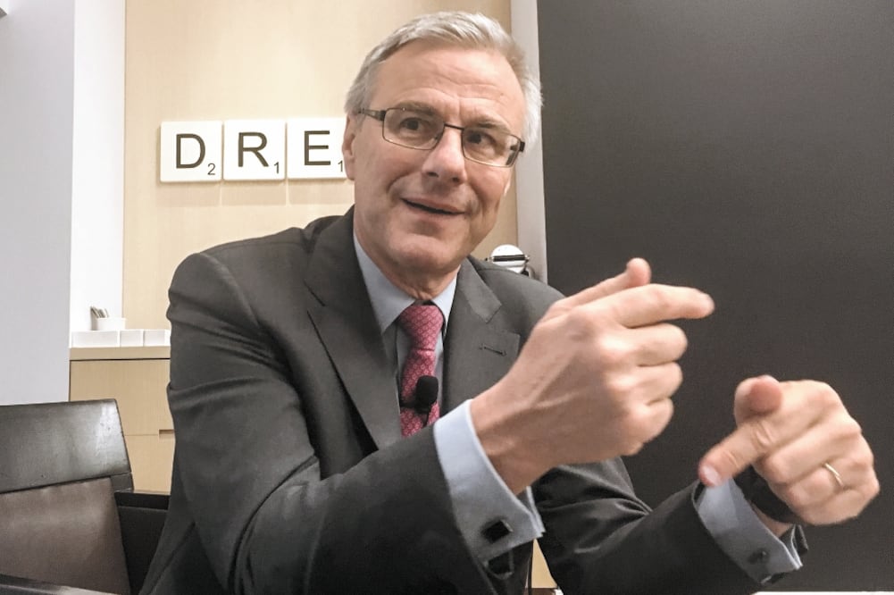 Alain Dehaze, CEO Global de Grupo Adecco, recomendó que las compañías de outsourcing estén certificadas y sean auditadas por el gobierno cada año. Foto/GERMÁN ESPINOSA. EL UNIVERSAL