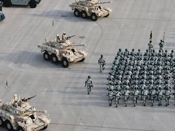 Participan 15 mil elementos del Ejército, Marina y Guardia Nacional en el desfile militar