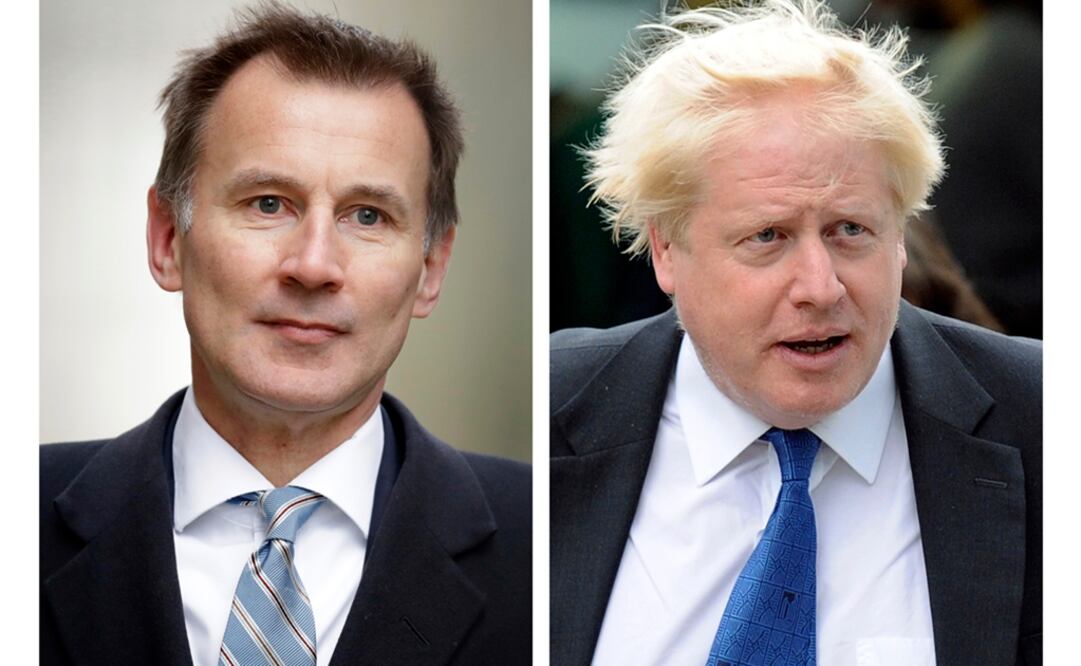 Jeremy Hunt, izq., Boris Johnson, der. Foto: AP