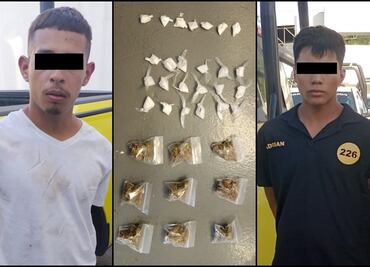 Tras persecución, detienen a 2 presuntos narcomenudistas en Monterrey, Nuevo León