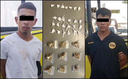 Tras persecución, detienen a 2 presuntos narcomenudistas en Monterrey, Nuevo León