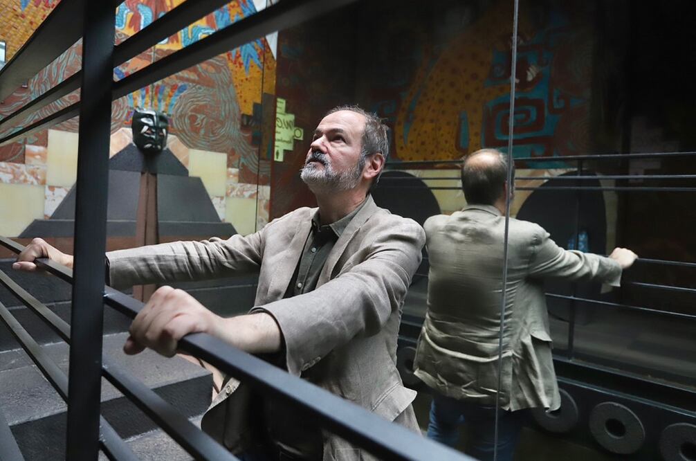 Juan Villoro estrena nueva edición de "Materia dispuesta", la novela del escritor que se publicó hace 25 años.
Foto: EL UNIVERSAL / Berenice Fregoso