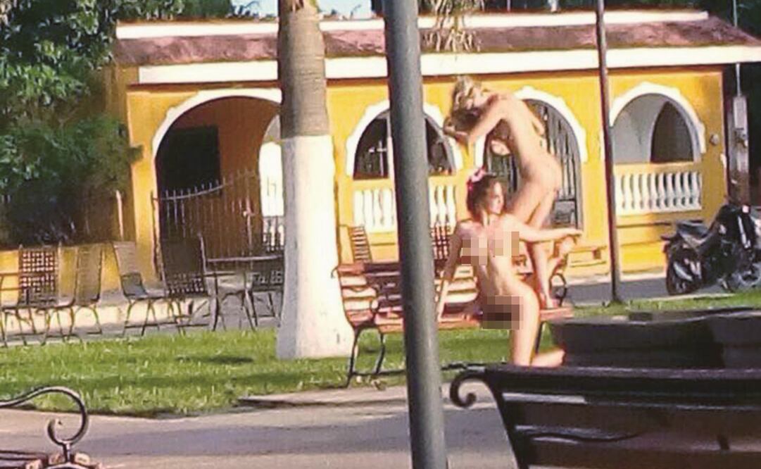 La compañía UT Adventure eligió como escenario el Parque de los Remedios para que las modelos posaran frente a las fachadas de casas coloniales. (REDES SOCIALES)