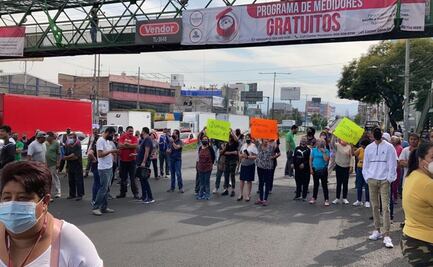 “¡Queremos agua!”; vecinos de El Mirador bloquean avenida Gustavo Baz