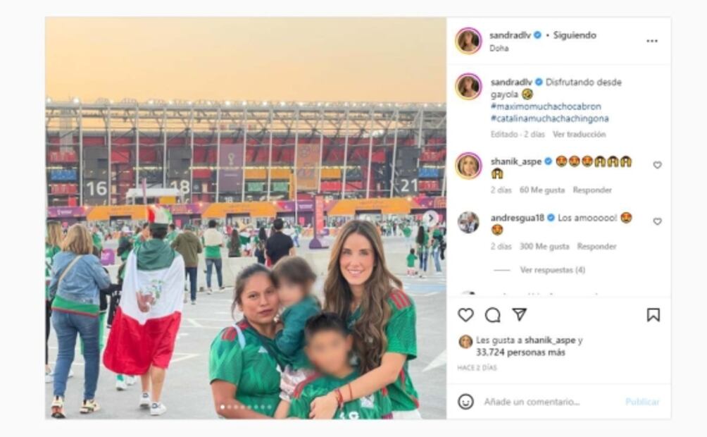 Esposa de Andrés Guardado responde a críticas por viajar con niñera: "Ya se hizo famosa la Ushi"