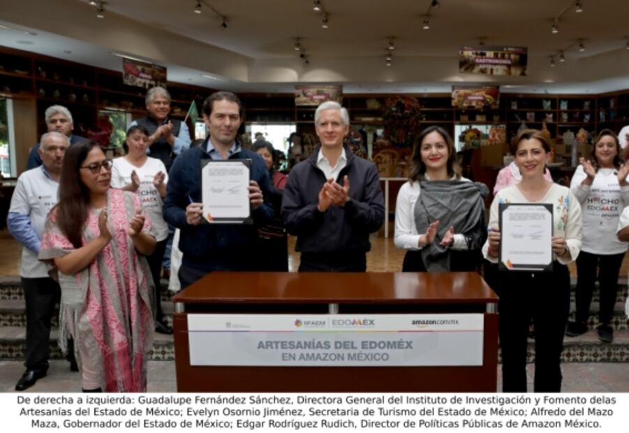 Amazon y Edomex firman acuerdo para promover artesanos
