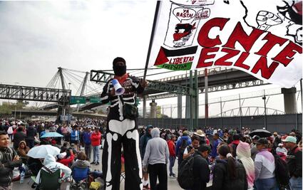 FOTOS: Bloqueos y marchas de maestros de la CNTE colapsan vialidades en la CDMX