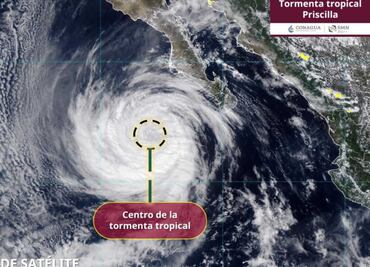Huracán “Priscilla” provoca olas hasta 6 metros y tormentas en BCS; emiten alerta por fuertes lluvias y deslaves