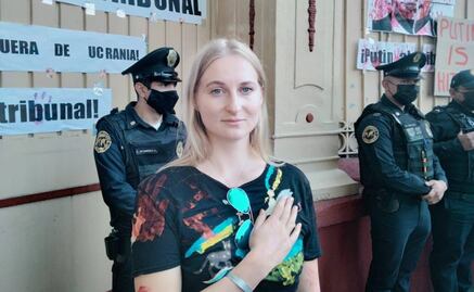 "Si estuviera allá tomaría un arma para defender mi nación": ucraniana en México