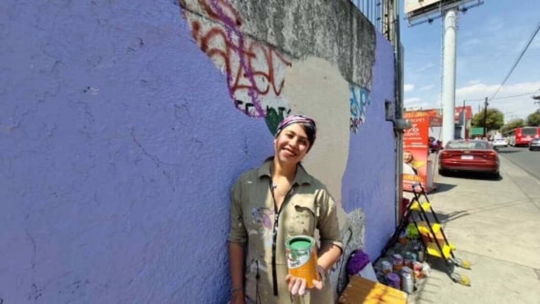 Plasman a "Nenis" empoderadas en mural de Toluca