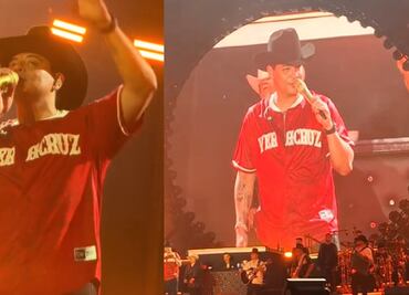 Eduin Caz se molesta con su público en Veracruz por presionarlo a cantar corridos; "No me lo vuelvan a pedir", dice