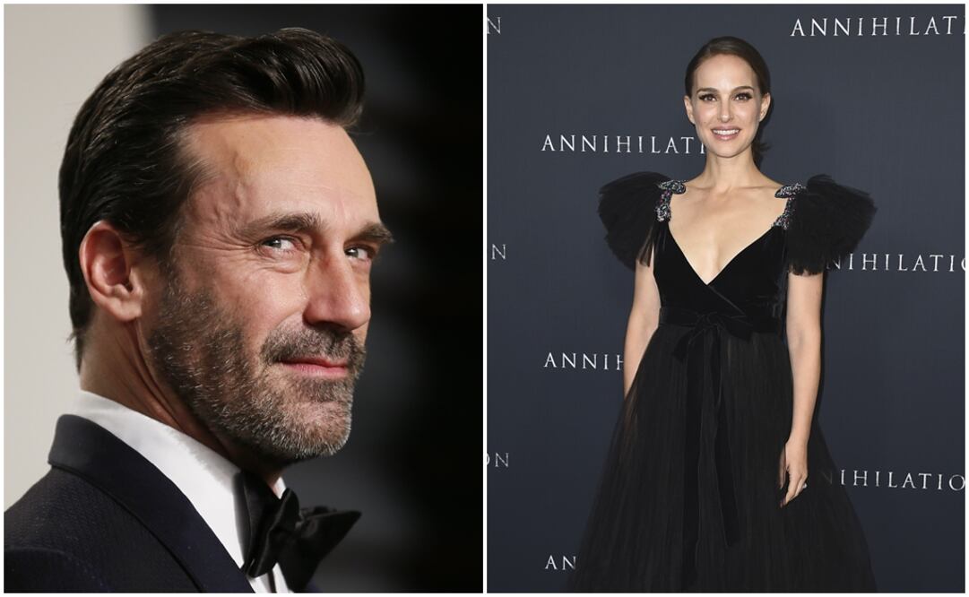 Jon Hamm (izq) y Natalie Portman (der). Foto: Reuters-Danny Moloshok / Jordan Strauss/Invision/AP