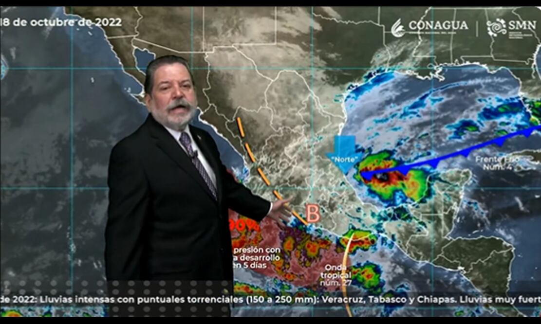 FOTO: captura tomada de Twitter @conagua_clima /EL UNIVERSAL/