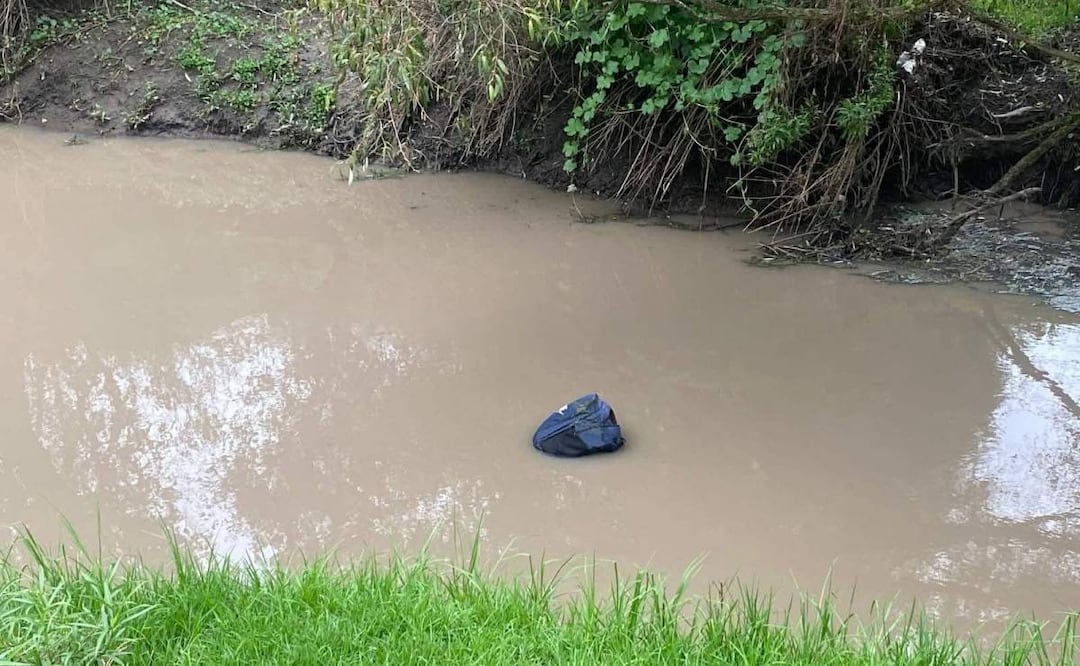 La víctima de unos 50 años, fue arrastrado por la fuerte corriente del río Zahuapan, en el municipio de Xaltocan, Tlaxcala (19/06/2025). Foto: Especial