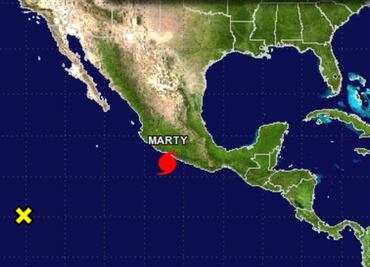 Conagua: Poco probable que "Marty" suba a categoría 2